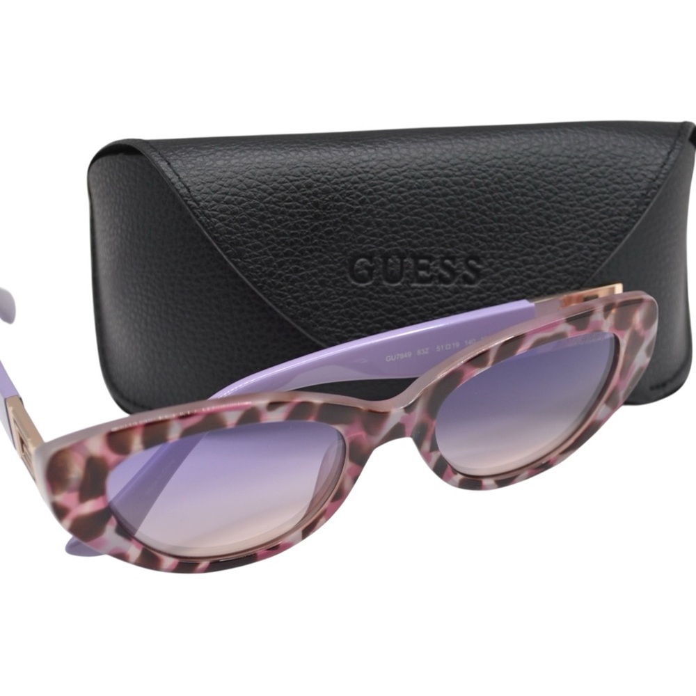 GUESS GU7849 Cat Eye Women’s Sunglasses | Violet Gradient | 51-19-140 | New - Picture 8 of 11